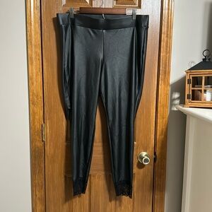 Torrid Faux Leather Lace Leggings Size 2